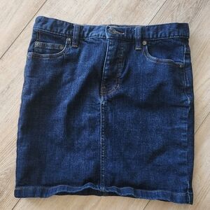 Free People Indigo Denim Skirt